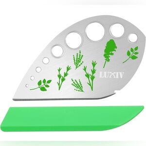 Luxiv Stainless Steel Herb Stripper 9-Hole Herb Leaf Stripping Tool